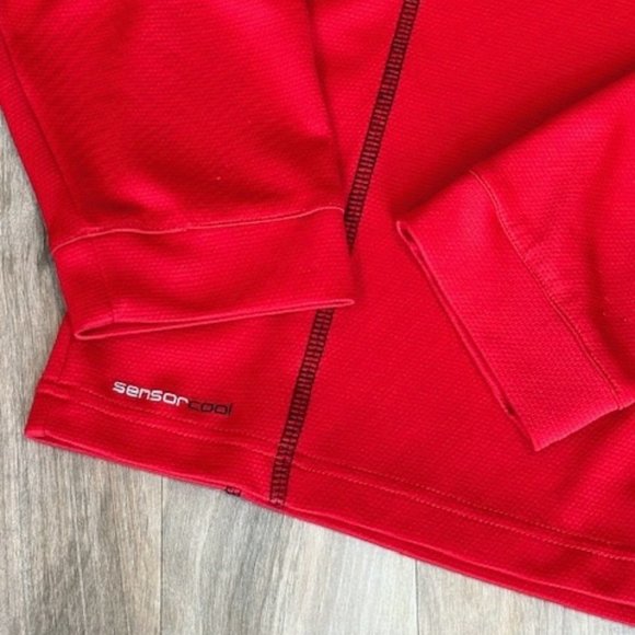 PING Quarter-Zip Red Wisconsin Golf Pullover - Large - Picture 7 of 9